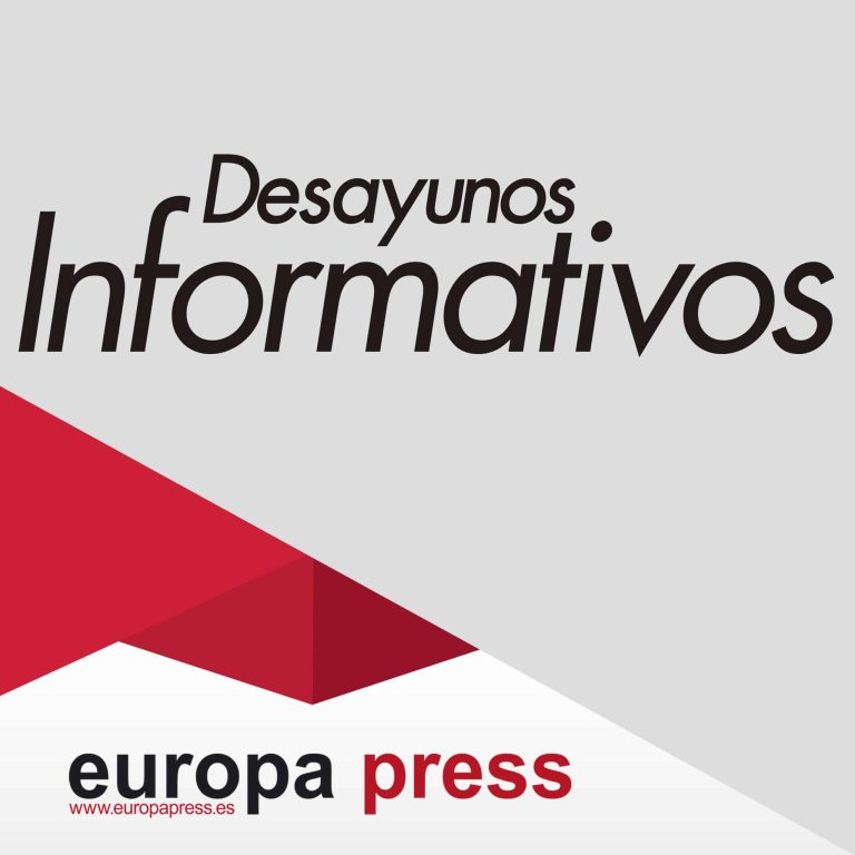 Carátula del podcast 'Desayunos Informativos' de Europa Press, en el que puedes escuchar cada uno de estos encuentros a través de las principales plataformas de podcast.